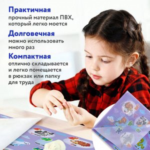 Клеёнка настольная для занятий творчеством ЮНЛАНДИЯ, АЛФАВИТ, 50х70см, ПВХ, 662457
