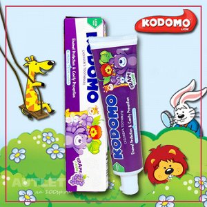 LION KODOMO Детская зубная паста со вкусом винограда, 65гр
