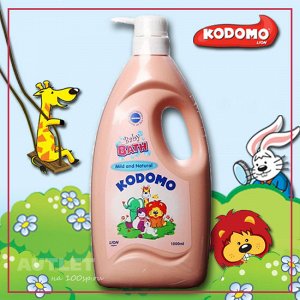 LION "Кодомо" Пена для ванн детская 1000мл "Природная мягкость" (2 в 1) /дозатор