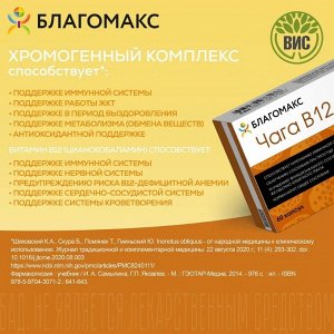 Чага В12 капс. 0,48г №60 Благомакс (БАД)