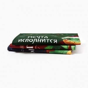 Набор полотенец Доляна «Встречайте новый год» 28x46 см - 3 шт., 100% хл, рогожка 164 г/м²