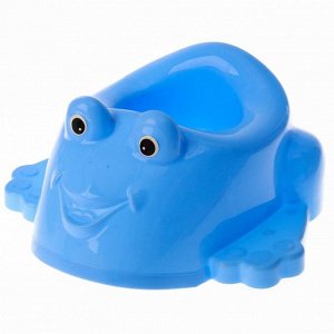 Детский горшок-игрушка «Лягушонок», цвет голубой