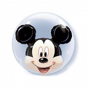 Шар полимерный 22" BUBBLE Инсайдер "Микки Маус", Disney, шар в шаре