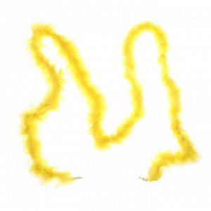 Карнавальный шарф-перо 2 м, 18 г, цвет жёлтый