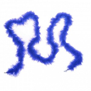 Карнавальный шарф-перо 2 м, 18 г, цвет синий