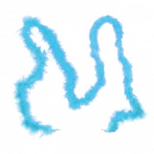 Карнавальный шарф-перо 2 м, 18 г, цвет голубой