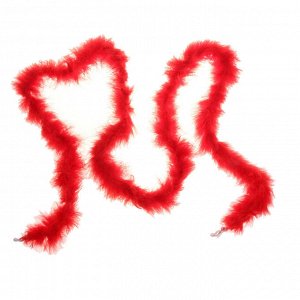 Карнавальный шарф-перо 2 м, 18 г, цвет красный