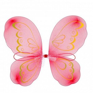 Карнавальные крылья «Бабочка» с узорами, для детей, цвет бордовый