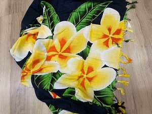 Тайское пляжное парео хлопковое Франжипани