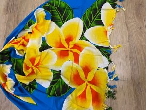 Тайское пляжное парео хлопковое Франжипани