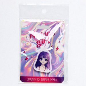 Значок «Аниме» с наклейками, 2.5 х 3.3 см