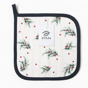 Прихватка Этель Snow fun, 19?19 см,100% хлопок, саржа, ватин 250 г/м?