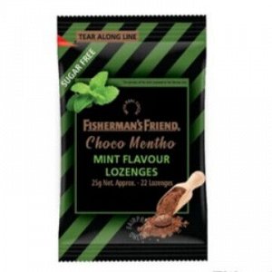 Конфеты Фишерменс френдс Fisherman's Friend CHOCO MENTHO 25 g. (Sugar Free)