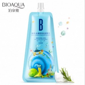 BIOAQUA. Очищающая пенка для умывания  с фильтратом слизи улитки