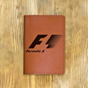 Обложка на паспорт "Формула 1", рыжая