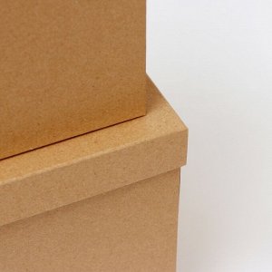 Набор коробок 5в1 "Крафт однотонный", 22.5 х 22.5 х 22.5 - 9.5 х 9.5 х 9.5 см
