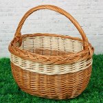 Корзина «Дачная», 7 л, дно: 25х17 см Верх: 30х25 см Высота: 20 см, с ручкой 30 см