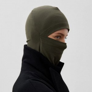 Балаклава однотонная MINAKU, цвет хаки, р-р one size