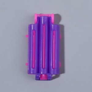 Бигуди для прикорневого объема, 5,7 ? 3 ? 1 см, 6 шт, цвет розовый/фиолетовый