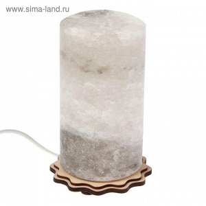 Соляной светильник "Цилиндр" D-10, h-18 см, цельный кристалл