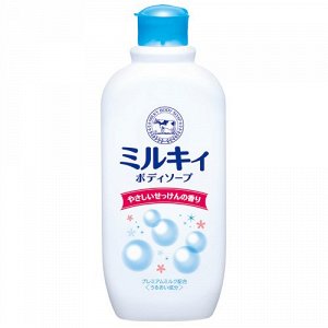 COW Молочное увлажняющее жидкое мыло для тела с ароматом цветочного мыла «Milky Body Soap» 300 мл (флакон с крышкой) / 24
