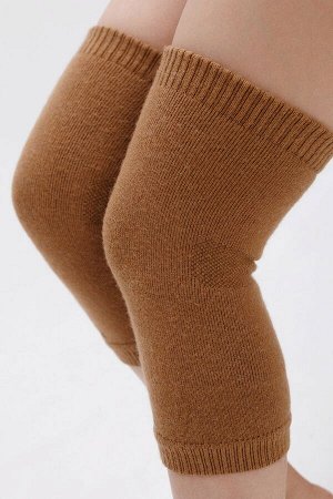 Наколенники из натуральной шерсти длинные, 70% шерсть, размер F, цвет рыжий, Монголия