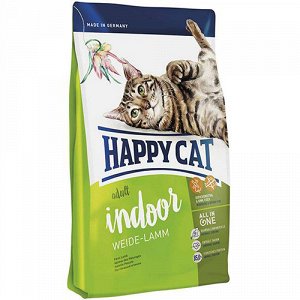 Happy Cat Fit&Well Indoor д/кош домашних Ягненок 10кг