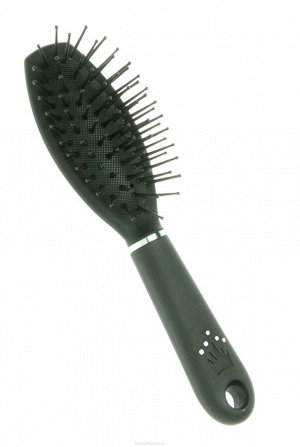 Dewal Beauty Щетка для волос массажная овальная мини / Шарм DBH2386, черный