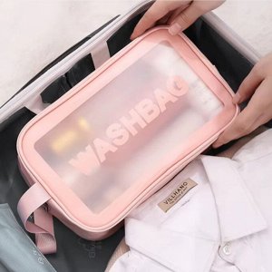 Kristaller Косметичка Washbag rectangular, розовый