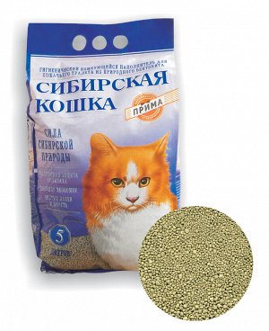 Сибирская Кошка Наполнитель д/кош Прима комкующийся 5л