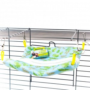 Гамак подвесной из фетра Bambini Pets  "Квадратный спальный мешок" для грызунов и хорьков 25*25 см