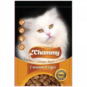 Chammy пауч 85гр д/кош Печень в соусе (1/24)