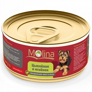 Molina конс 85гр д/соб Цыпленок/Ягненок
