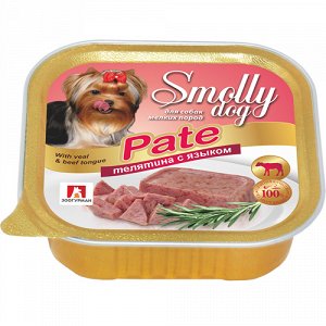 Зоогурман SmollyDog Pate лам 100гр д/соб Телятина/Язык