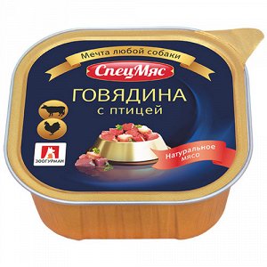 СПЕЦМЯС Говядина с птицей д/с300гр. ЗООГУРМАН 1/10