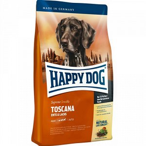 Happy Dog Sensitive д/соб Toscana облегченый Утка/Лосось 12,5кг (1/1)