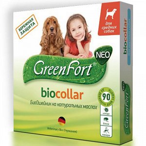 Green Fort Neo БиоОшейник от блох и клещей д/соб сред пород 65см (1/30)