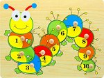Вкладыши Гусеница счет до 10