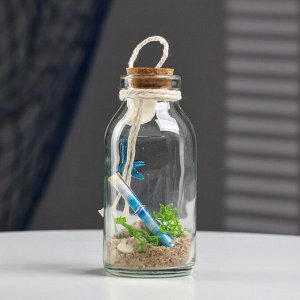 Фигурка «Сувенир в бутылке. Ракушки», 11x5x5 см, МИКС