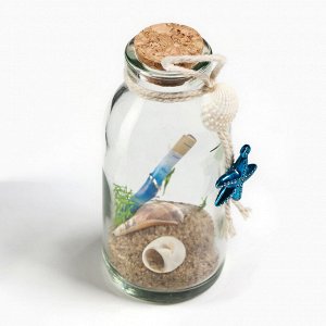 Фигурка «Сувенир в бутылке. Ракушки», 11x5x5 см, МИКС