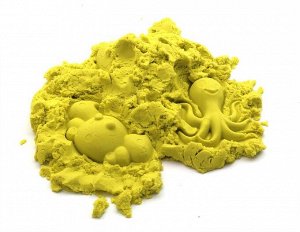 Песок кинетический 1 кг.  Желтый
