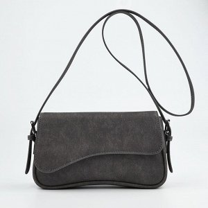 Сумка женская 25x14x6.5 см, серая