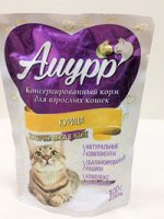 Пакет дой-пак &quot; Амурр&quot; 100 гр. для  кошек &quot; Курица&quot; в желе 1/24