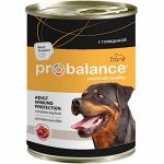 Probalance Adult Immuno Protection Корм консервированный для собак с говядиной, 850 гр 1/12