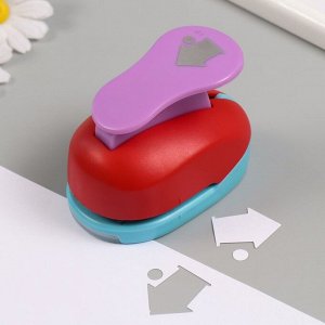 Дырокол фигурный рисунок 3.8x3.8 см «Дом», 7x5.2x9.2 см, МИКС