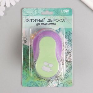 Дырокол фигурный рисунок 3.8x3.8 см «Курорт», 7x5.2x9.2 см, МИКС