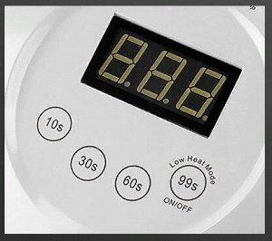 Sun 669 Лампа LED/UV для обеих рук одновременно. Напряжение: 100-240V. Мощность: 48W/24 светодиода. Материал: ABC. Размер 28,5*21,5*9,5 см. Режимы времени 10, 30, 60, 99 сек.