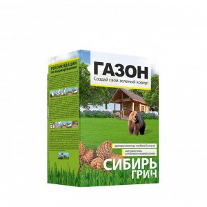 Газонная трава Сибирь Грин /Сем Алт/ 500 гр. коробка
