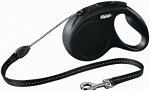flexi рулетка New Classic M (до 20 кг) 8 м трос черная