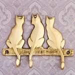 Ключница три кота &quot;Удачи, любви, радости&quot;